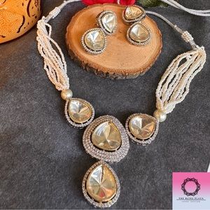 Indian Jewellery Uncut Kundan Bridal Set